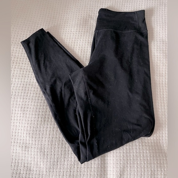 Athleta Powervita Black Crop Pant Small Tall - Picture 1 of 8
